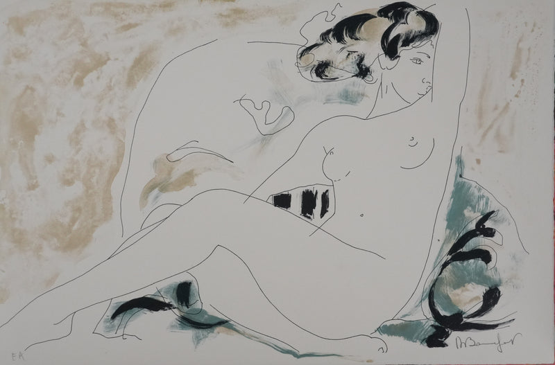 Alain BONNEFOIT : Sensualité féminine, Lithographie originale signée