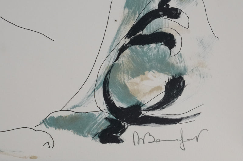 Alain BONNEFOIT : Sensualité féminine, Lithographie originale signée
