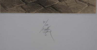 Jean Michel MATHIEUX-MARIE : Canéphore à l'amphore, Gravure originale signée