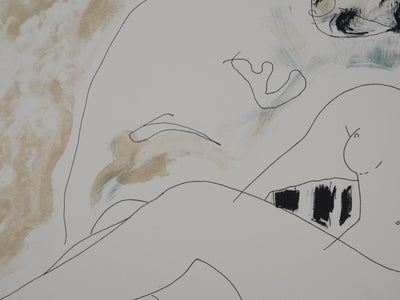 Alain BONNEFOIT : Sensualité féminine, Lithographie originale signée