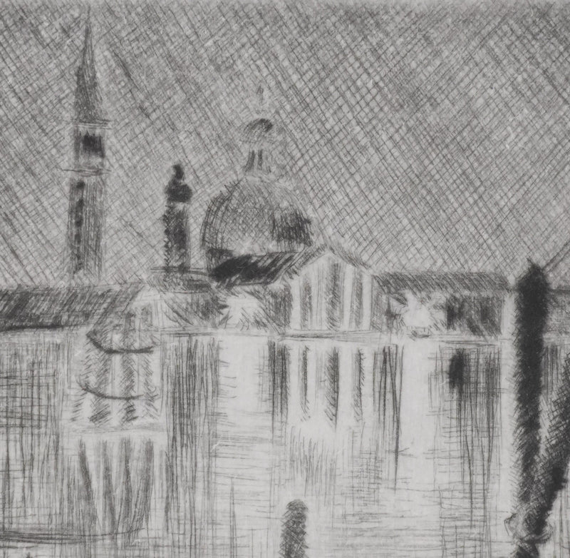 Camille COMBE : Mystérieuse Venise, Gravure originale signée