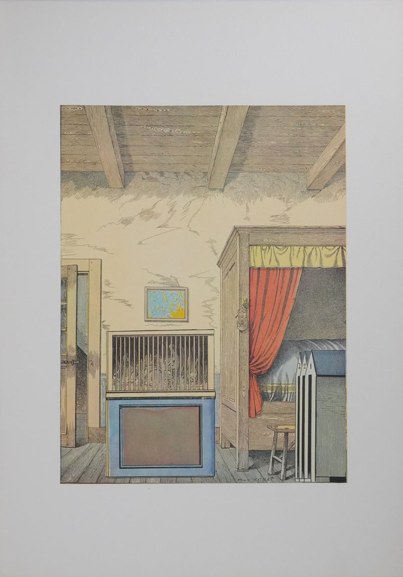 Max ERNST : La chambre des animaux, Lithographie signée