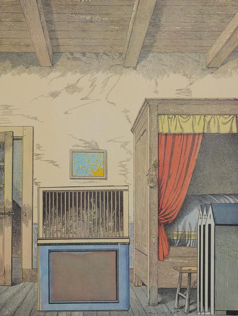 Max ERNST : La chambre des animaux, Lithographie signée