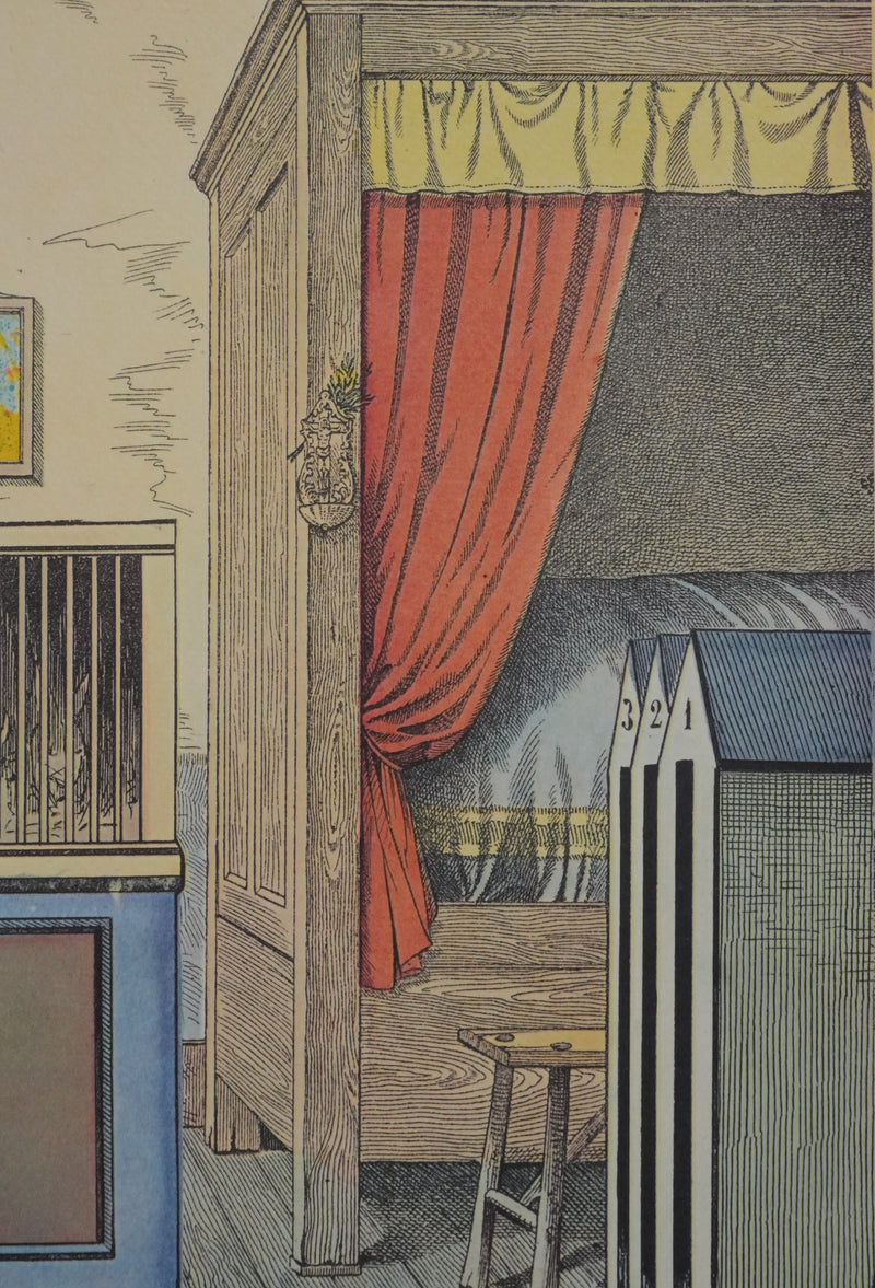Max ERNST : La chambre des animaux, Lithographie signée