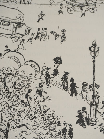 Albert VARADI : Derrière l'Opéra, Gravure originale signée