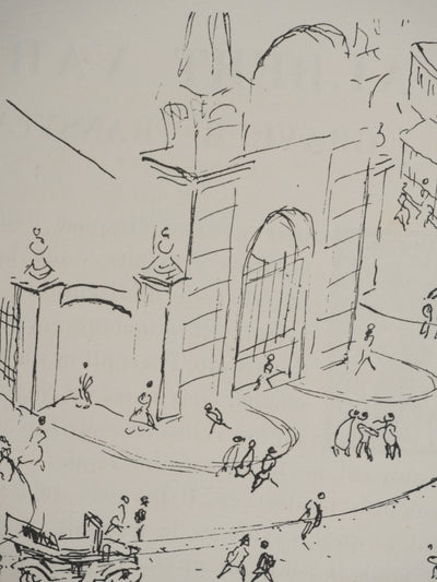 Albert VARADI : Derrière l'Opéra, Gravure originale signée
