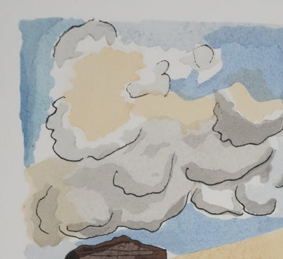 Adolphe FEDER : Architecture d'histoire, Lithographie originale signée