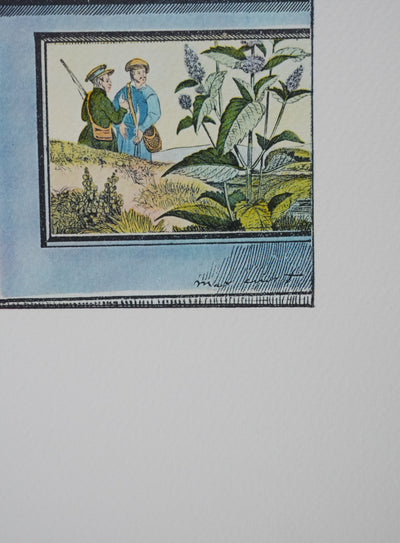 Max ERNST : La foire de Neuilly, Lithographie signée