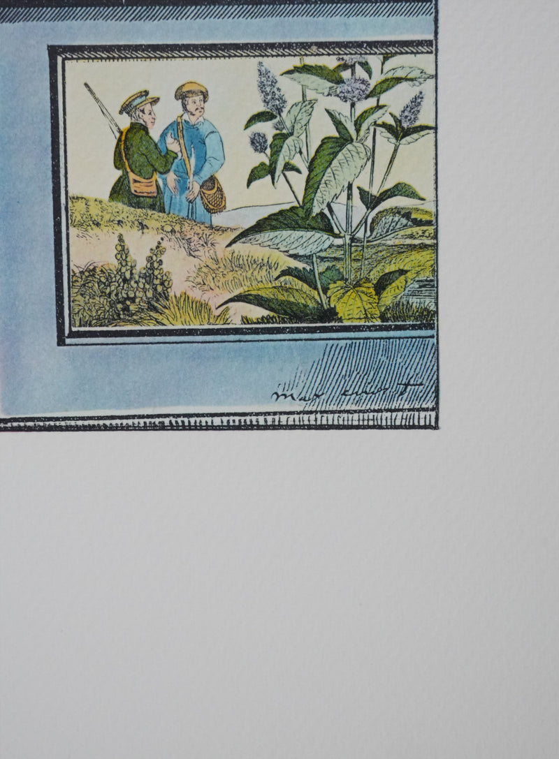 Max ERNST : La foire de Neuilly, Lithographie signée