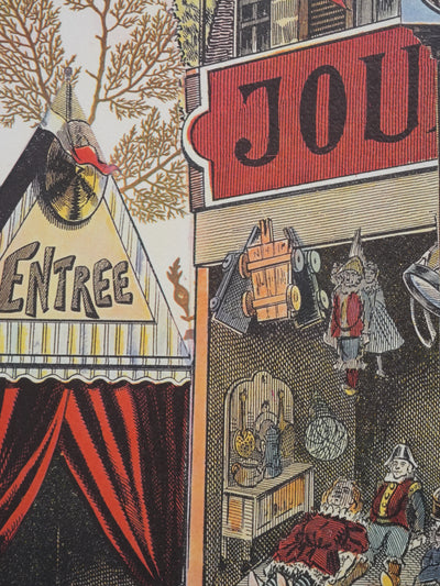 Max ERNST : La foire de Neuilly, Lithographie signée