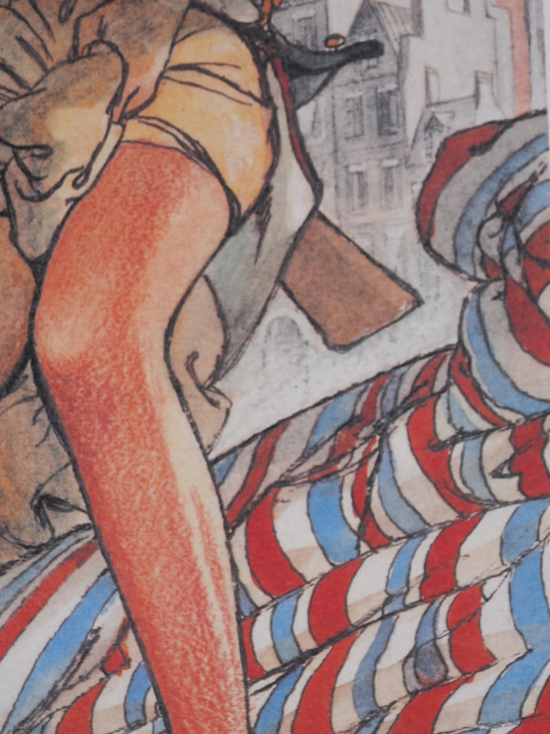 Milo MANARA : Marianne guerrière, Lithographie originale signée