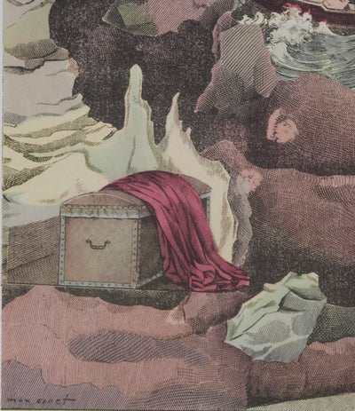 Max ERNST : La tempête en mer, Lithographie signée