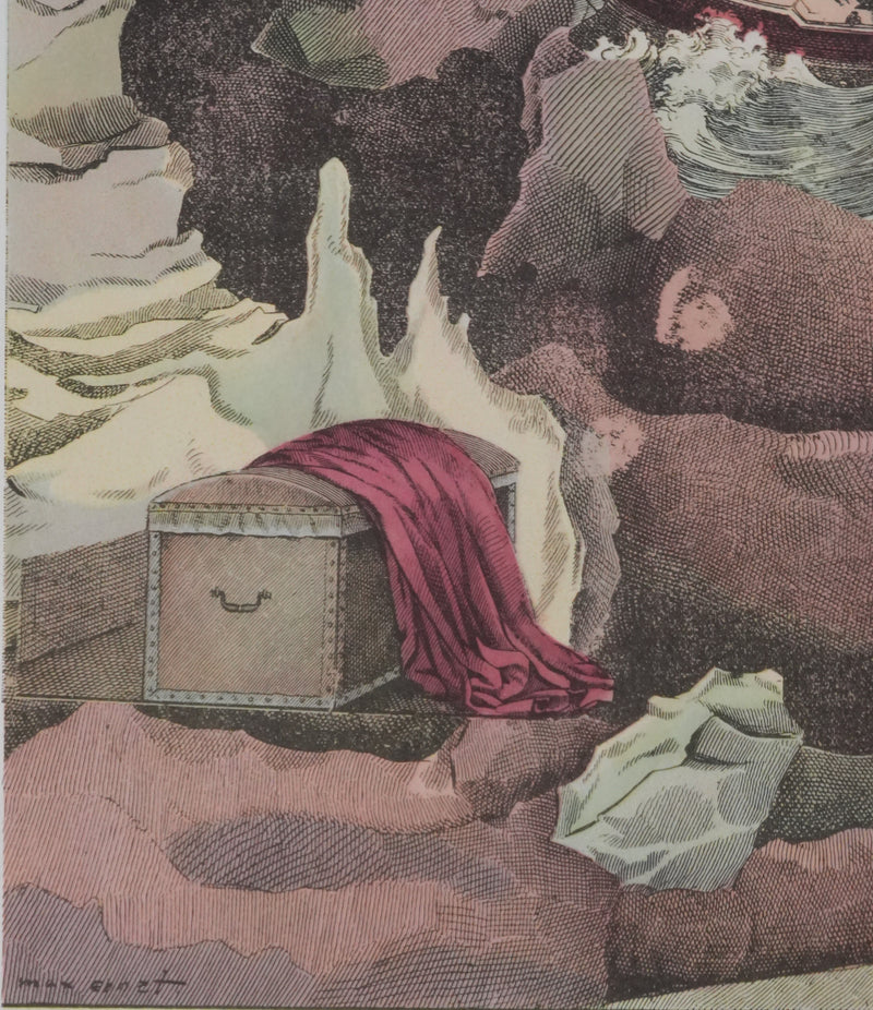 Max ERNST : La tempête en mer, Lithographie signée