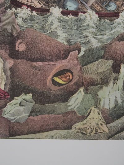 Max ERNST : La tempête en mer, Lithographie signée