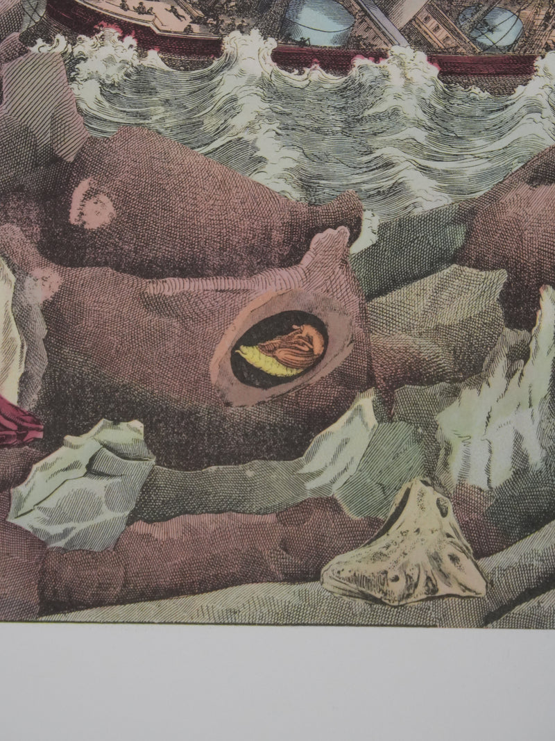 Max ERNST : La tempête en mer, Lithographie signée