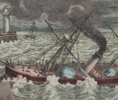 Max ERNST : La tempête en mer, Lithographie signée