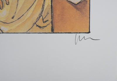 Milo MANARA : La mort de Marat, Lithographie originale signée