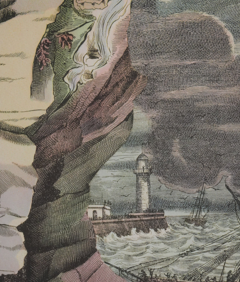 Max ERNST : La tempête en mer, Lithographie signée