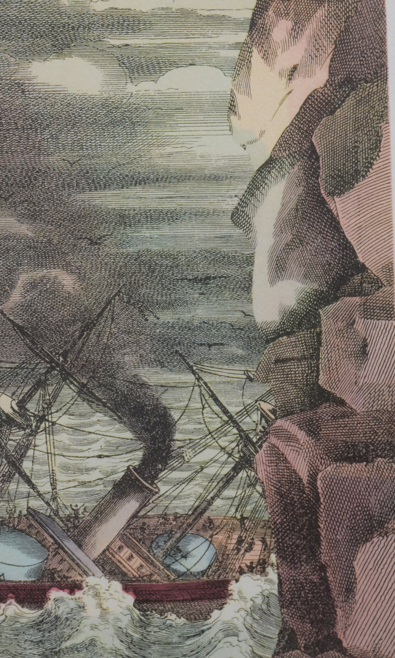 Max ERNST : La tempête en mer, Lithographie signée