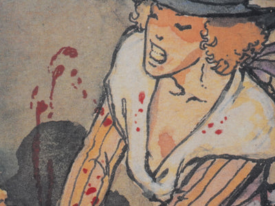 Milo MANARA : La mort de Marat, Lithographie originale signée