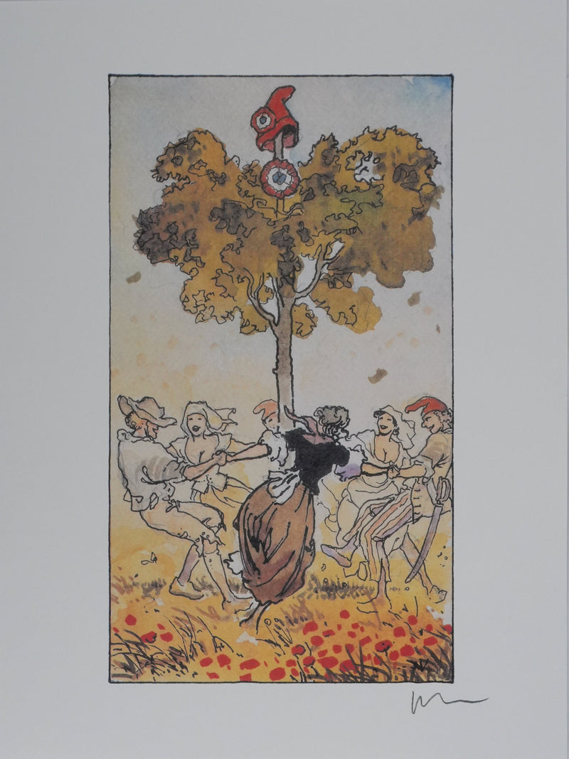 Milo MANARA : Danse phrygienne, Lithographie originale signée
