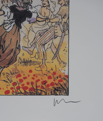 Milo MANARA : Danse phrygienne, Lithographie originale signée