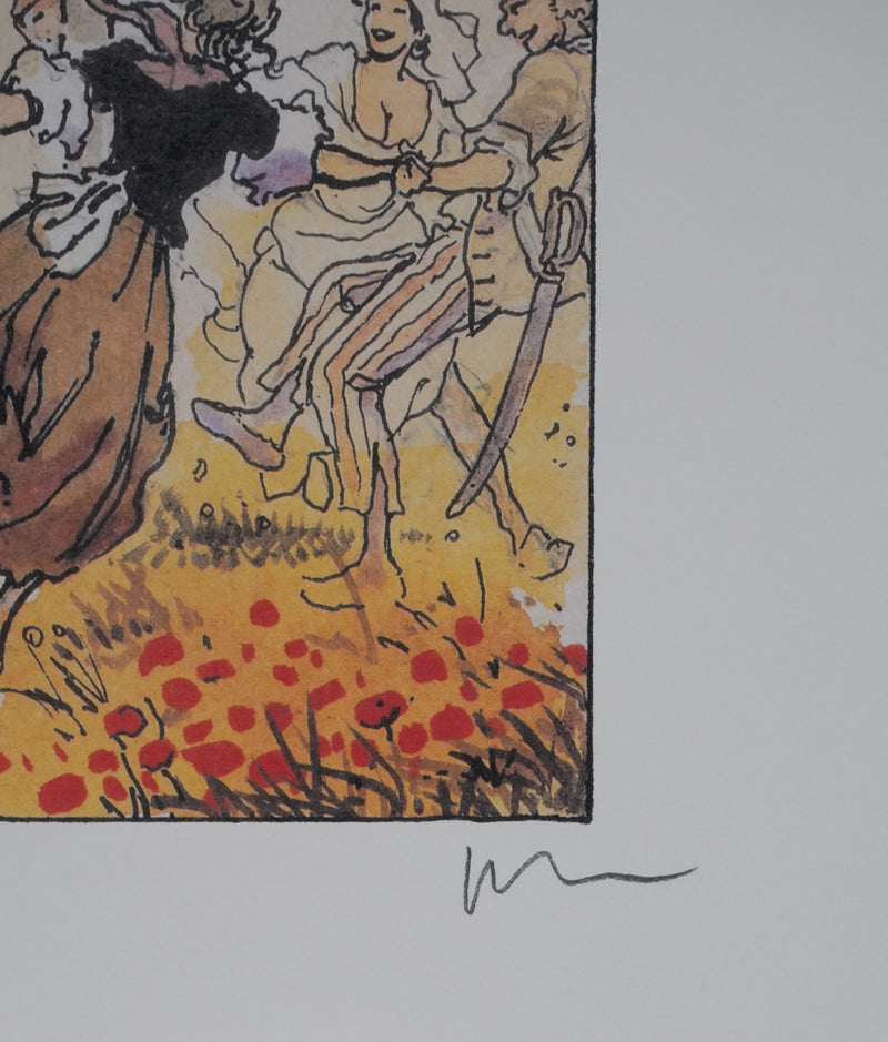 Milo MANARA : Danse phrygienne, Lithographie originale signée