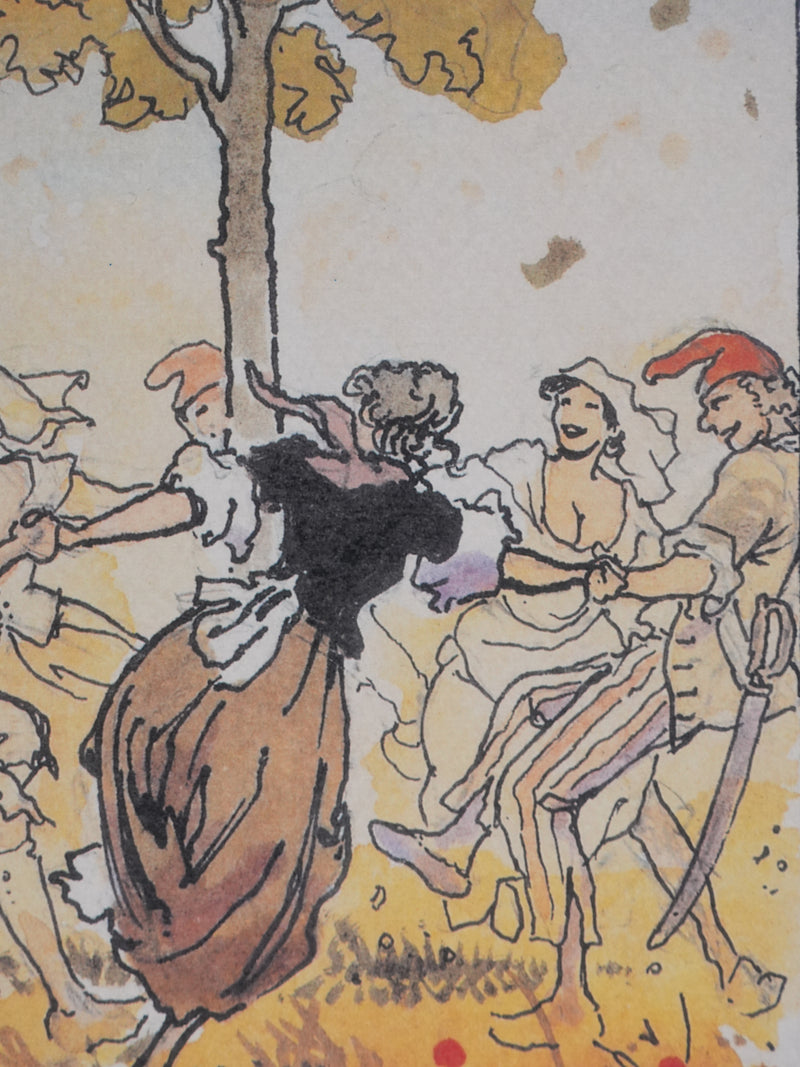 Milo MANARA : Danse phrygienne, Lithographie originale signée