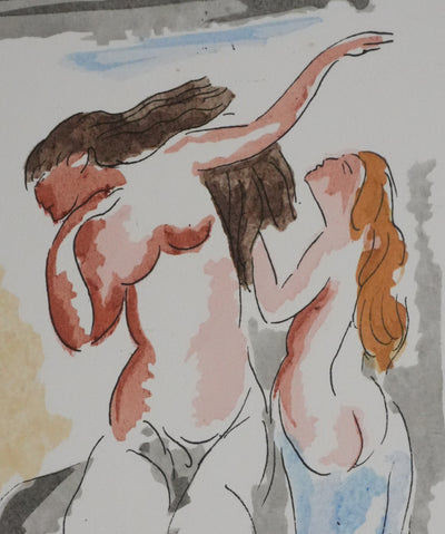 Adolphe FEDER : Nuit de l'Enfer, Lithographie originale signée