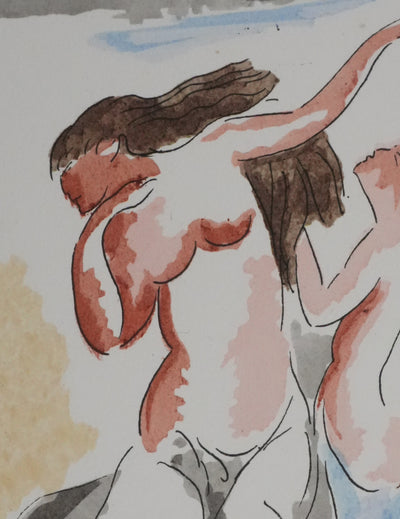 Adolphe FEDER : Nuit de l'Enfer, Lithographie originale signée