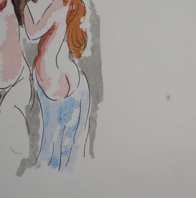 Adolphe FEDER : Nuit de l'Enfer, Lithographie originale signée