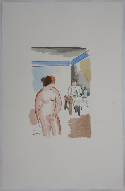 Adolphe FEDER : Après l'acte, Lithographie originale signée