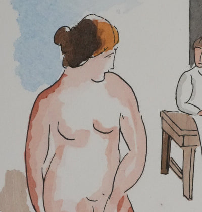 Adolphe FEDER : Après l'acte, Lithographie originale signée