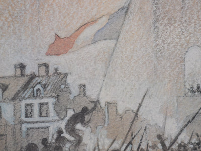 Milo MANARA : La prise de la Bastille, Lithographie originale signée