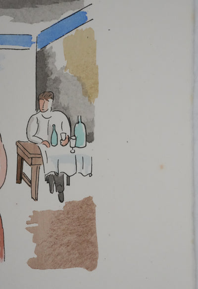 Adolphe FEDER : Après l'acte, Lithographie originale signée