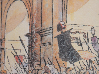 Milo MANARA : Les révolutionnaires à Versailles, Lithographie originale signée