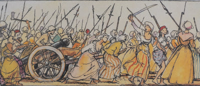 Milo MANARA : Révolution populaire, Lithographie originale signée