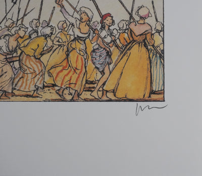 Milo MANARA : Révolution populaire, Lithographie originale signée