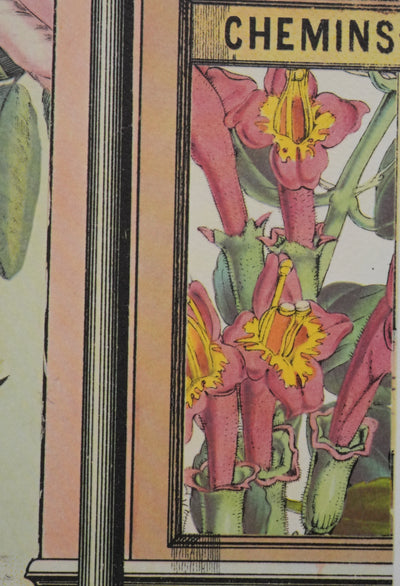 Max ERNST : Le chemin de fer et vue sur la mer, Lithographie signée