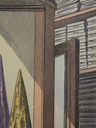 Max ERNST : La boutique d'étoffes, Lithographie signée