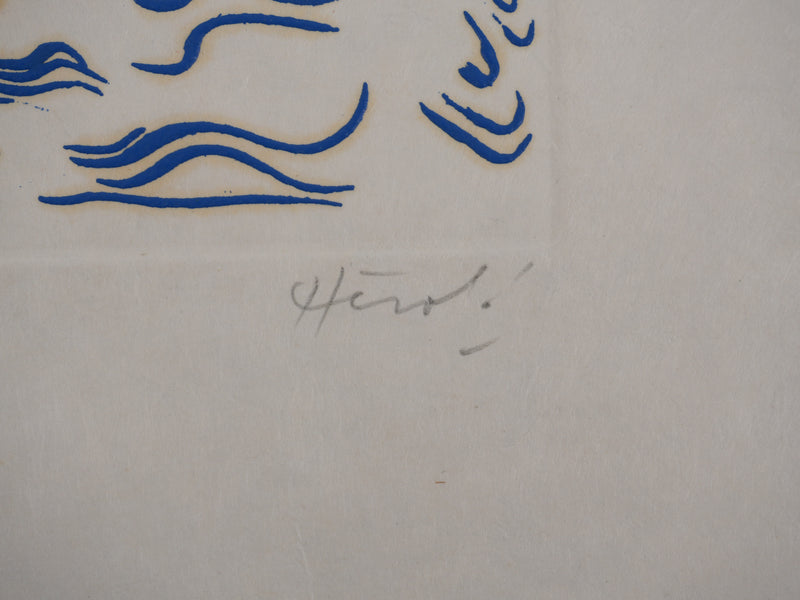 Jacques HEROLD : Mère Nature (fond blanc), Gravure originale signée