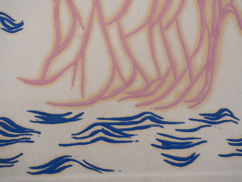 Jacques HEROLD : Mère Nature (fond blanc), Gravure originale signée