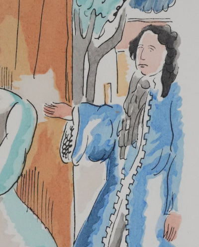 Adolphe FEDER : Le forgeron, Lithographie originale signée