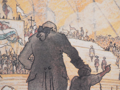 Milo MANARA : La victoire à l'Arc de Triomphe, Lithographie originale signée