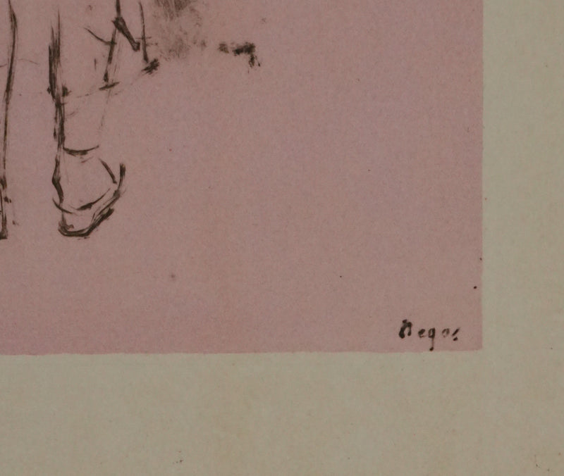 Edgar DEGAS : La ballerine de dos, Lithographie signée