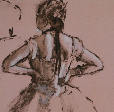Edgar DEGAS : La ballerine de dos, Lithographie signée