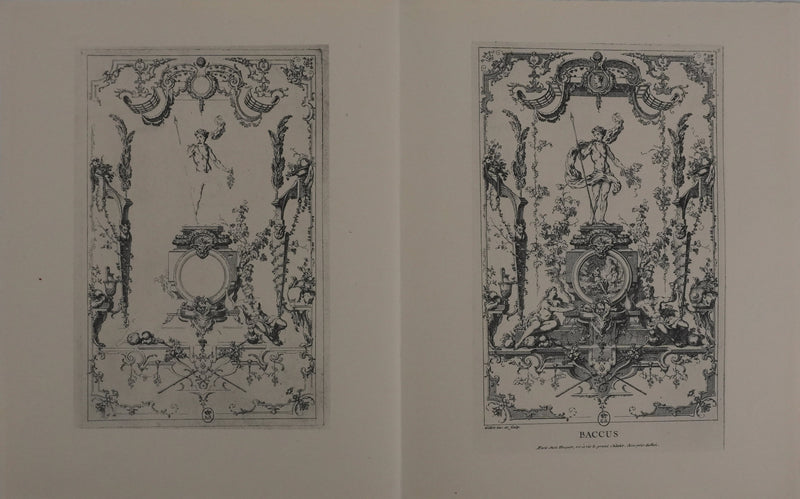 Claude GUILLOT : Baccus à la grappe, Phototypie signée