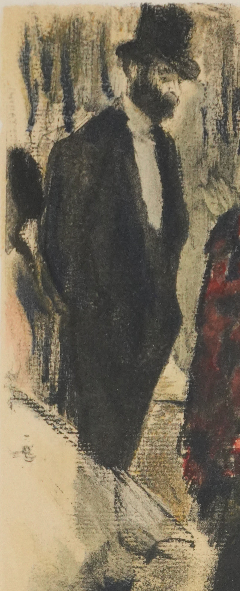 Edgar DEGAS : La directrice du ballet, Lithographie