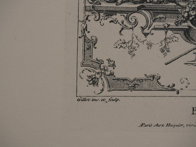 Claude GUILLOT : Baccus à la grappe, Phototypie signée