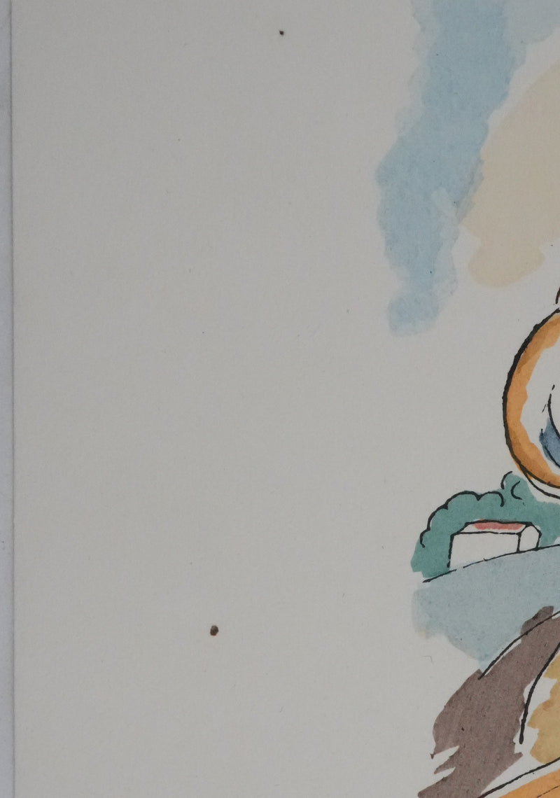 Adolphe FEDER : En randonnée, Lithographie originale signée